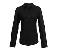 Premier Women's Signature Oxford Long Sleeve Work Shirt in Black | Size: 22 Premier Black 22