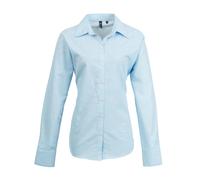 Premier Women's Signature Oxford Long Sleeve Work Shirt in Light Blue | Size: 18 Premier Light Blue 18