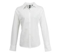 Premier Women's Signature Oxford Long Sleeve Work Shirt in White | Size: 24 Premier White 24