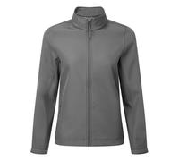Premier Womens/Ladies Windchecker Recycled Printable Soft Shell Jacket (Dark Grey) - Size 2XL