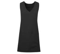 Premier Women's Wrap Around Sleeveless Tunic Apron in Black | Size: Large/XL Premier Black L/XL