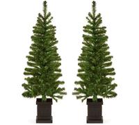 PREMIER Woodcote Welcome Artificial Christmas Tree - 4.6 ft / 1.4 m, Set of 2