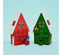 Premier Wooden House Advent Calendar 26cm (Red)