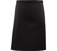 Premier work wear ‘Colours’ mid length apron for bistro/bar/catering/kitchen PR151 - Black - One Size