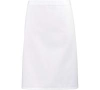 Premier work wear ‘Colours’ mid length apron for bistro/bar/catering/kitchen PR151 - White - One Size