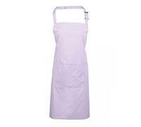 Premier Workwear Adult Unisex PR154 Bib Apron With Pocket - Various Colours Available (Lilac)