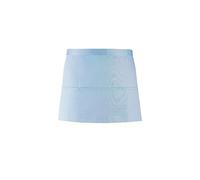 Premier Workwear Adult Unisex PR155 Short Waist Apron With 3 Open Pockets (Light Blue)