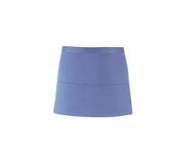 Premier Workwear Adult Unisex PR155 Short Waist Apron With 3 Open Pockets (Mid Blue)