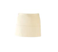 Premier Workwear Adult Unisex PR155 Short Waist Apron With 3 Open Pockets (Natural)