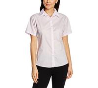 Premier Workwear Ladies Short Sleeve Poplin Blouse Lilac 24