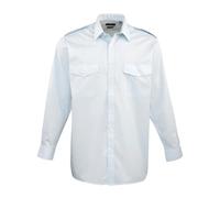 Premier Workwear Men Long Sleeved Pilot Shirt Casual Shirt