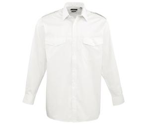 Premier Workwear Men Long Sleeved Pilot Shirt Casual Shirt