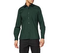 Premier Workwear Men's Long Sleeve Poplin Shirt Bottle Green Size 16" (41cm)