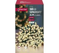 Premier 360 Vintage Gold and Red Supabrights Multi Action LED String Lights with Timer