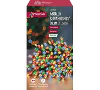 Premier 360 Vintage Gold and Red Supabrights Multi Action LED String Lights with Timer