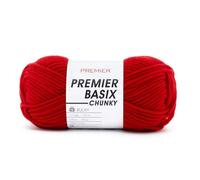 Premier Yarns Basix Chunky Yarn-Deep Red