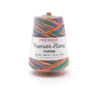 Premier Yarns Home Cotton Yarn Multi Cone Rainbow, Paper, Multicoloured