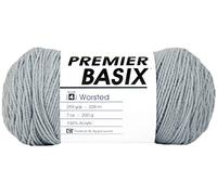 PREMIER YARNS Yarn Basix Light Gray, One Size