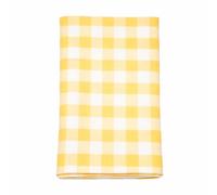 Premier Yellow Gingham Cotton Table Runner 30 cm x 200 cm - Reusable Check Table Centre Runner for Easter Dining Table Kitchen Picnic Parties Spring Summer Tableware