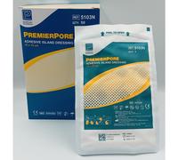 Premierpore Adhesive Island Dressings 10cm x 15 cm Box of 50 - REF: PM5103N