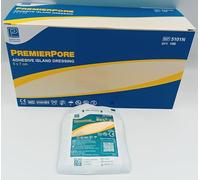 PremierPore Adhesive Island Dressings 5cm x 7cm - Box of 100 | Sterile, Soft & Breathable Wound Dressings for Everyday Use