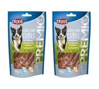 PREMIO Goose Liver Cubes - Trixie Goose Liver Candy for Dogs. 100g Sachet (Pack of 2)