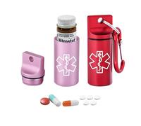 Premio1 Airtight Pill and Drug Container, Waterproof & Odor Proof, Small Storage Jar, Holds 25 Bottles of Nitroglycerin, Aspirin, Ibuprofen, Herbs, Supl