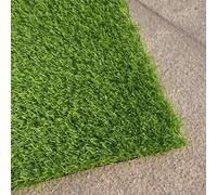 Premium 0.8 Inch Thick Artificial Grass Turf - Fake Grass Rug with Rubber Backing for Outdoor Garden, Backyard, Patio, and Balcony Use, Perfect for Pets and Kids