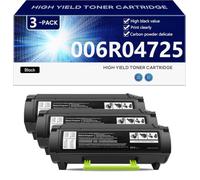 Premium 006R04725 Compatible Toner Cartridge for Xerox B410 VersaLink B415 Printers, Sharp Text Solid Black, High Capacity 6000 Pages,Black-3 pack