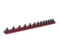 Premium 1/4" Square Drive Bit Holder With 13 Socket Capacity And Magnetic Storage Rail