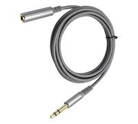 Premium 1/4" Stereo Cable Braid Coated Keyboard Metal Core Mixer Music System Durable TRS Stereo Cable