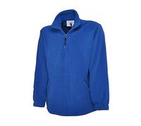 Uneek UC602 Premium 1/4 Zip Micro Fleece Jacket 380GSM Red 2XL Colour: 2XL