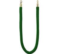 Premium 1.5m Green Queue Barrier Rope with - Ideal for Event Crowd Control Hotel Functions & Grand Openings - Stylish and Easy to Use