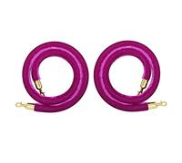 Premium 1.5m Velvet Rope Stanchions - Colorful Crowd Control Barriers in Red Blue Purple Black & White - Perfect for Events Queue Management & Party Decoration
