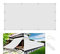 Premium 1.5m x 7.5m Garden Shade Sail, 95% UV Protection, Durable Polyester Canopy for Outdoor Patio, Pool, Terrace, Balcony - White Sun Block Shelter