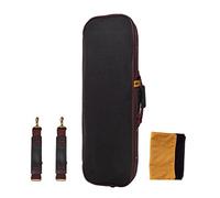 Premium 1/8 Violin Case weight Black | Hygrometer & Straps | Cushioned Interior & Quality Hardware | for Travel & Storage | Nylon Oxford Fabric | Perfect Violin Accessory