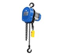 Premium 1 Ton Remote-Controlled Chain Hoist - G80 Galvanized Chain, Industrial Steel, Perfect for Workshops & Docks(12M)