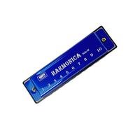 Premium 10 Hole Harmonica with Metal and ABS Resin Comb Ensures Bright and Crisp Notes Travel Musical Instrument Hygienic Mouth Organ