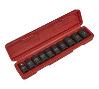 10 Piece Impact Socket Set - 1/2" Sq Drive - TRX-Star Female - Chromoly Steel