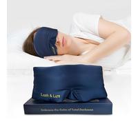 Premium 100% 6A Mulberry Silk Sleep Mask, 22 Momme Face-Hugging Design, Adjustable Strap for Total Darkness, Luxury Eye Cover for Men & Women, Ideal for Side Sleepers & Travel