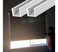 Premium 100% Blackout Light Gap Blockers for BlindsU Channel Edge Strips & Curtains Side Tracks for Home Theaters & Bedrooms 55in/139.7cm WhiteUltimate Sleep Solution