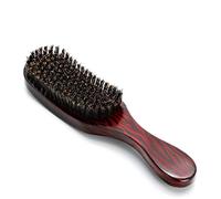 Premium 100% Boar Bristle Wave Brush for Healthy, Shiny Hair - Ergonomic and Anti-Static Design