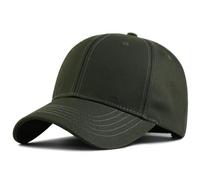 Premium 100% Cotton Structured Mens Baseball Hat, Special for Larger Head Ergonomic Design Comfortable Men’s Baseball Cap for Daily/Sports/Outdoor, Army Green