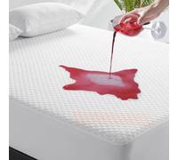 Premium 100% Waterproof Queen Mattress Protector, 4D More Cooling Breathable Mattress Cover for Bed, Fitted-Sheet Style 8-21" Extra Deep Pocket Mattress Topper, Washable Noiseless (Beehive,Queen)