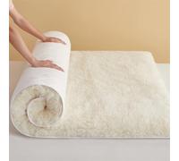 Premium 100% Wool Fleece Mattress Pad - Quilted Bed Topper with Elastic Straps Soft & Breathable Bedding for Twin Full Queen King Size Firm Mattresses