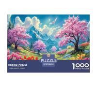 Premium 1000-Pc Puzzle with Gradient Sorting Trays - Advanced Jigsaw for Organized Adults & Older Kids. Includes Tools for A Smoother, More Strategic Puzzling Experience