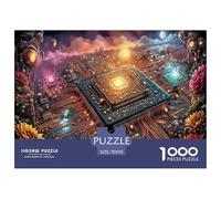 Premium 1000-Pc Puzzle with Gradient Sorting Trays - Advanced Jigsaw for Organized Adults & Older Kids. Includes Tools for A Smoother, More Strategic Puzzling Experience