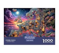 Premium 1000-Pc Puzzle with Gradient Sorting Trays - Advanced Jigsaw for Organized Adults & Older Kids. Includes Tools for A Smoother, More Strategic Puzzling Experience
