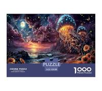 Premium 1000-Pc Puzzle with Gradient Sorting Trays - Advanced Jigsaw for Organized Adults & Older Kids. Includes Tools for A Smoother, More Strategic Puzzling Experience