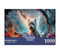 Premium 1000-Pc Puzzle with Gradient Sorting Trays - Advanced Jigsaw for Organized Adults & Older Kids. Includes Tools for A Smoother, More Strategic Puzzling Experience